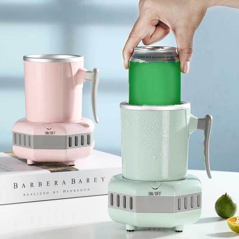 Drink Cooler Cup Portable Electric 13.5 Fl Oz One-Button Cooling