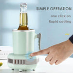 Drink Cooler Cup Portable Electric 13.5 Fl Oz One-Button Cooling