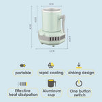 Drink Cooler Cup Portable Electric 13.5 Fl Oz One-Button Cooling