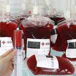 Drink Pouch Set Halloween Blood Bag Design Reusable 3 Pack
