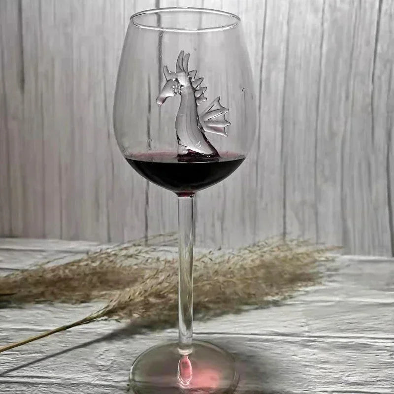 Drinking Glass Clear Sculpted 3D Sea Animal Design