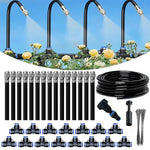 Drip Irrigation Kit 360° Rotating Nozzles & Cut-to-Length Tubing