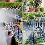 Drip Irrigation Kit Adjustable Nozzles Cuttable Tubing Tool-Free Connectors