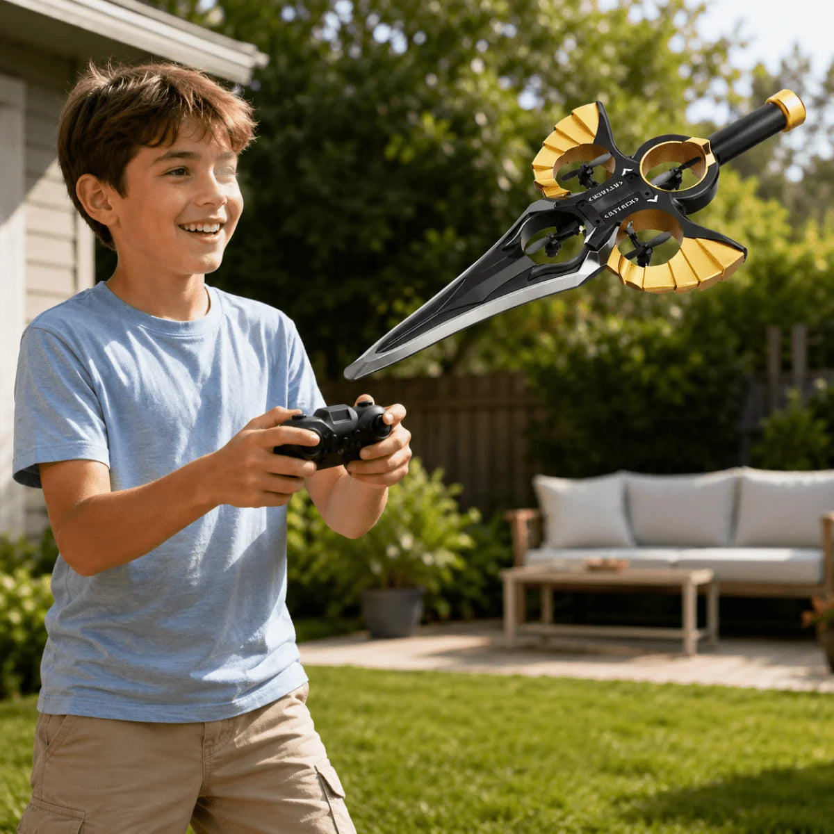 Drone Toy Remote-Controlled Rechargeable Compact Design