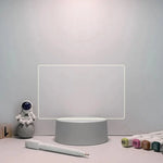 Dry-Erase Sign Acrylic Warm LED USB-Powered With Pen