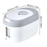 Dry Food Dispenser One-Touch Airtight Storage