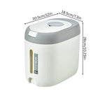 Dry Food Dispenser One-Touch Airtight Storage
