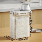 Dry Food Storage Container Airtight Clear With Measuring Cup