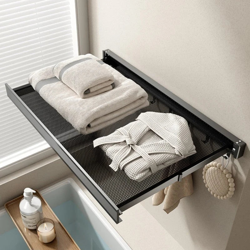 Drying Rack Wall-Mounted Folding No-Drill Space-Saving