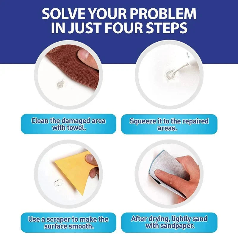 Drywall Patch Kit Quick-Dry Waterproof Mold-Resistant