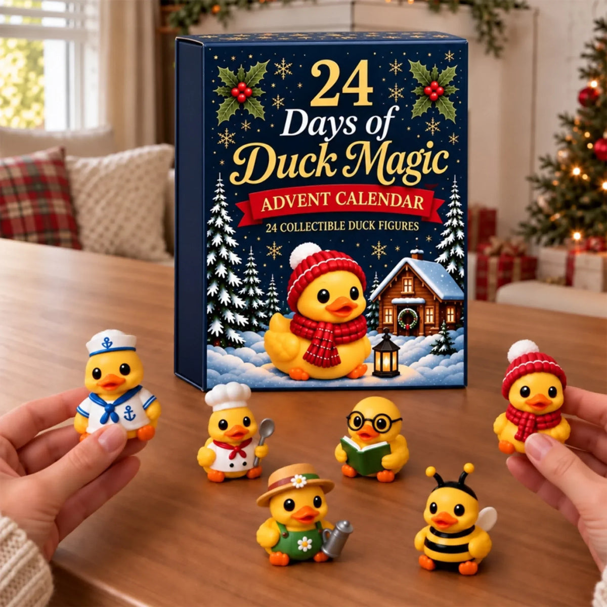 Duck Advent Calendar 24 Collectible Figures Festive Costumes