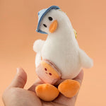 Duck Keychain Soft PVC Metal Clip & Key Ring