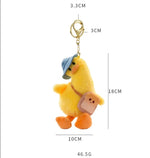 Duck Keychain Soft PVC Metal Clip & Key Ring