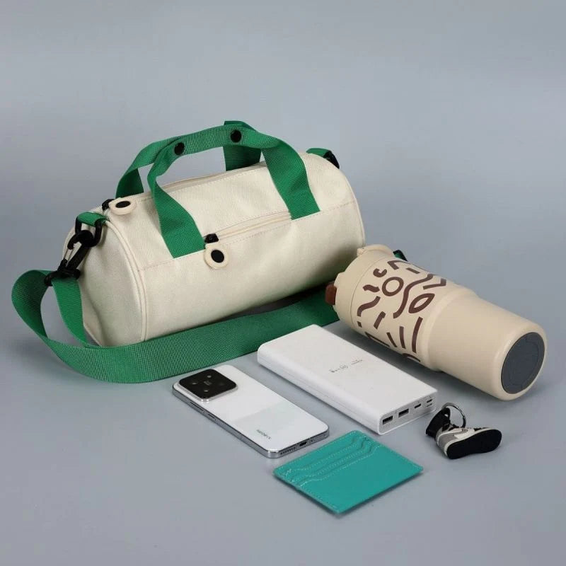 Duffel Bag Compact Durable Fabric Exterior Zipper Pockets
