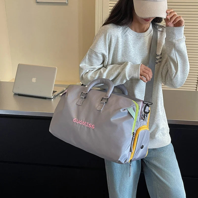 Duffel Bag Durable Multi-Pocket Shoe Compartment