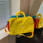Duffel Bag Large Capacity Water-Resistant Dual Handles & Removable Strap