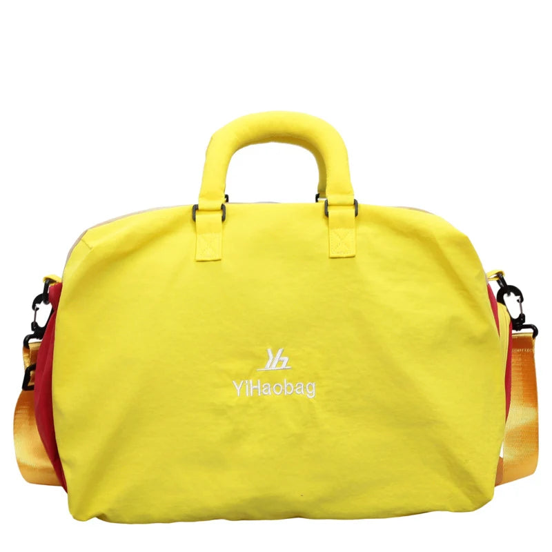 Duffel Bag Large Capacity Water-Resistant Dual Handles & Removable Strap