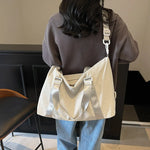 Duffel Bag Lightweight Spacious Zippered Pockets & Adjustable Strap