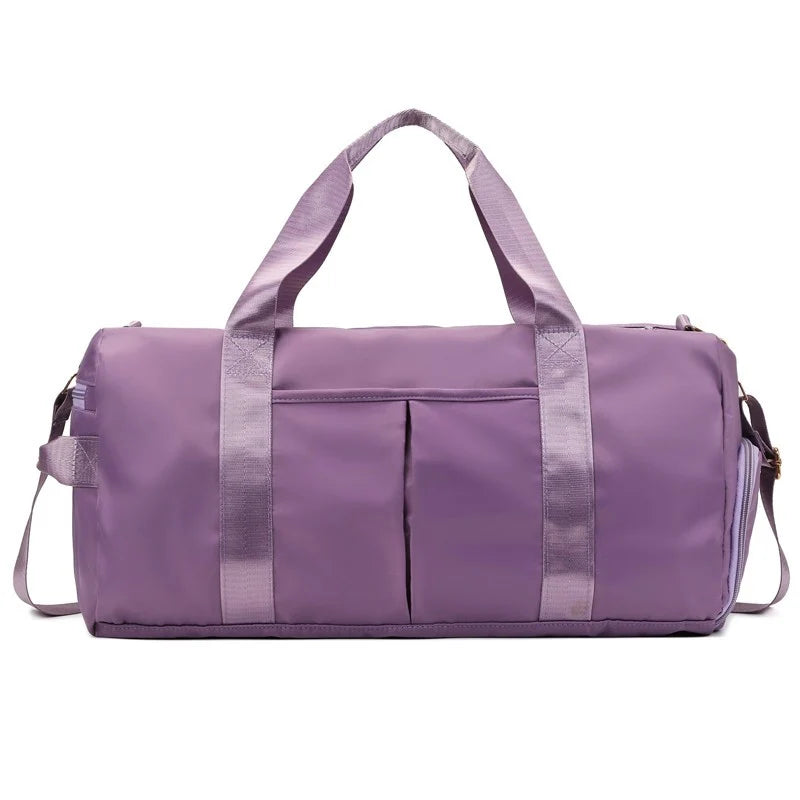 Duffel Bag Multi-Pocket & Shoe Compartment Water-Resistant Fabric