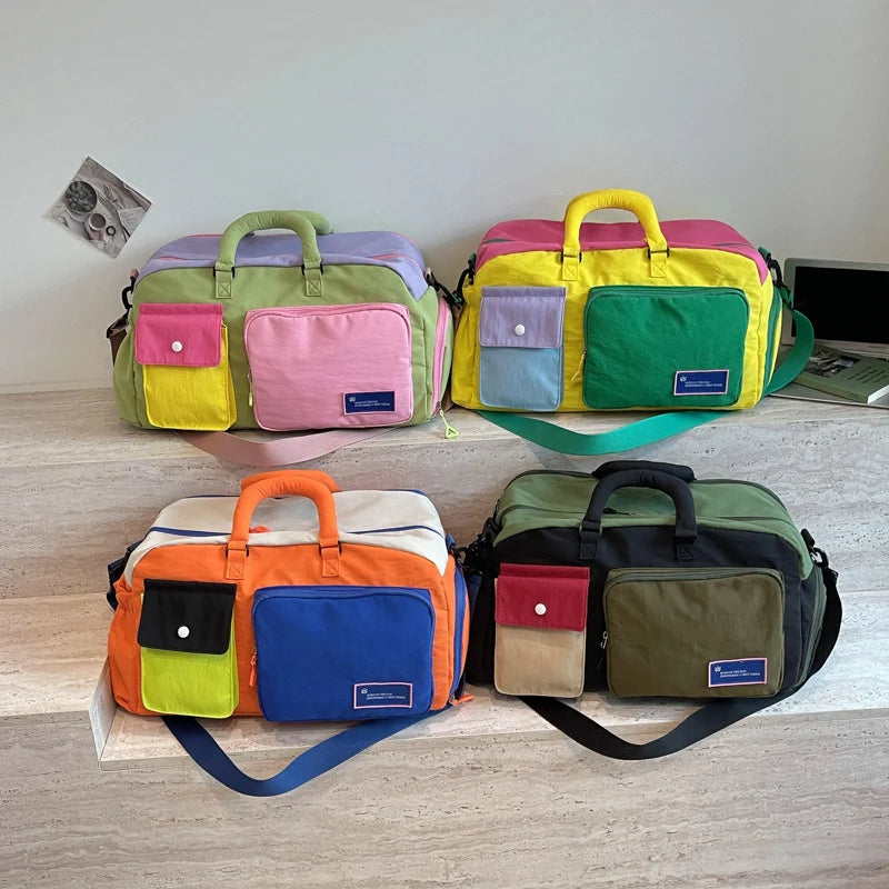 Duffel Bag Multi-Pocket Spacious Durable Fabric