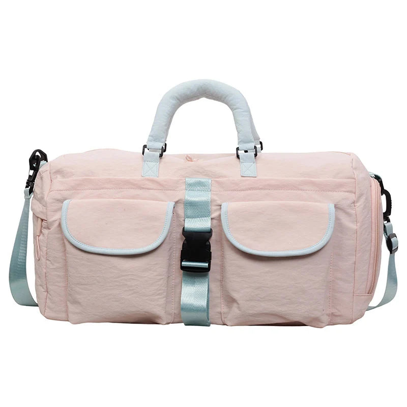 Duffel Bag Multi-Pocket Water-Resistant Padded Handles & Detachable Strap