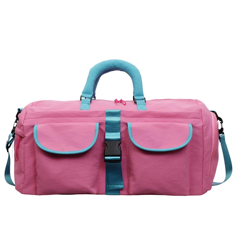 Duffel Bag Multi-Pocket Water-Resistant Padded Handles & Detachable Strap