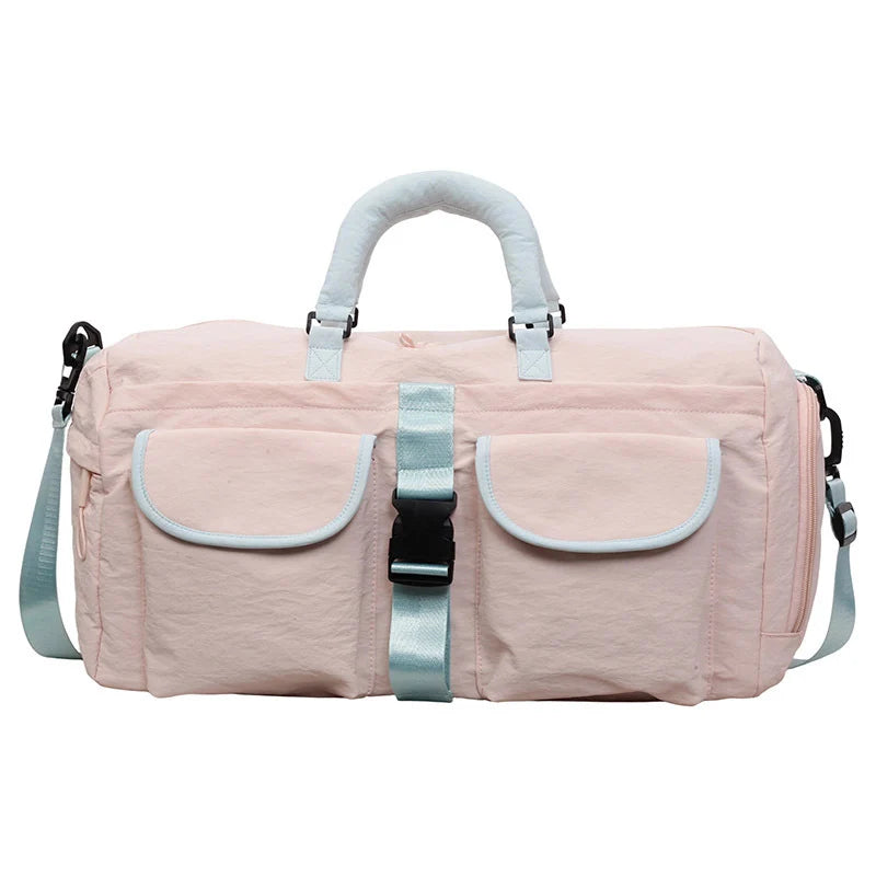 Duffel Bag Multi-Pocket Water-Resistant Padded Handles & Detachable Strap