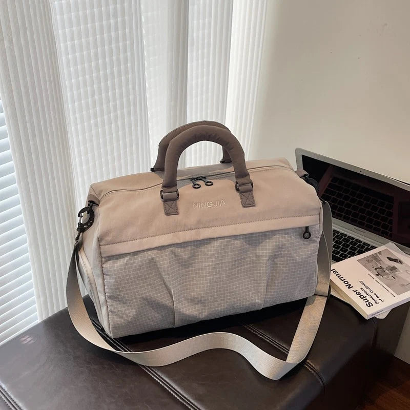 Duffel Bag Multiple Compartments Water-Resistant Padded Handles