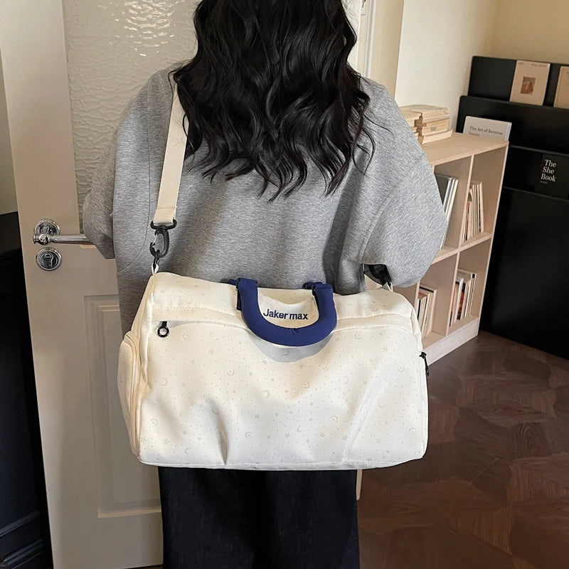 Duffel Bag Spacious Multi-Pocket Removable Shoulder Strap