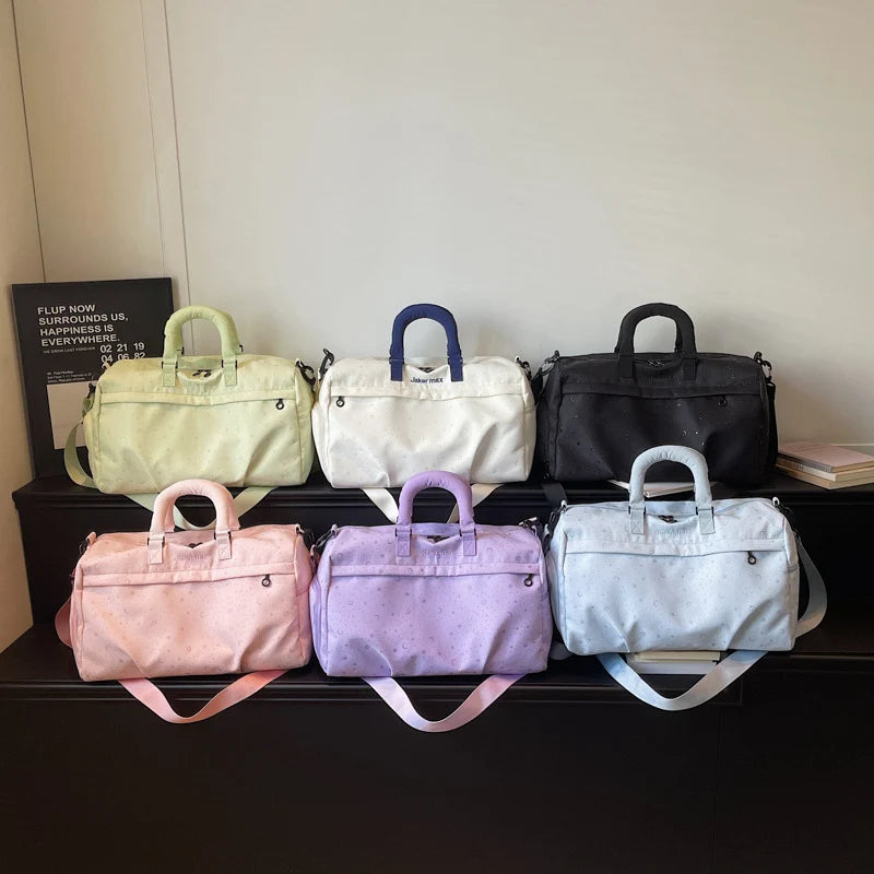 Duffel Bag Spacious Multi-Pocket Removable Shoulder Strap