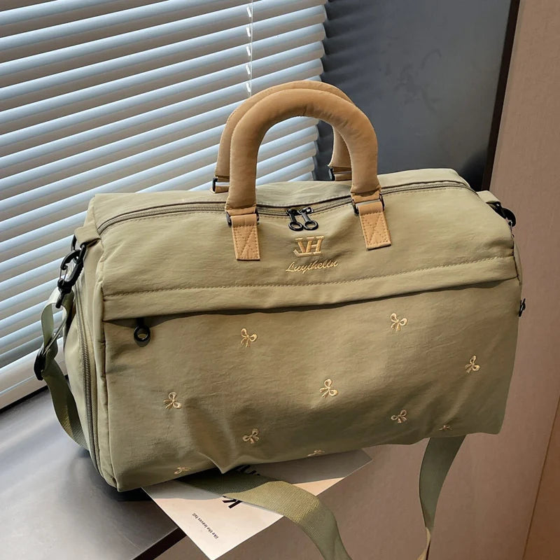 Duffel Bag Spacious Multiple Pockets Padded Shoulder Strap