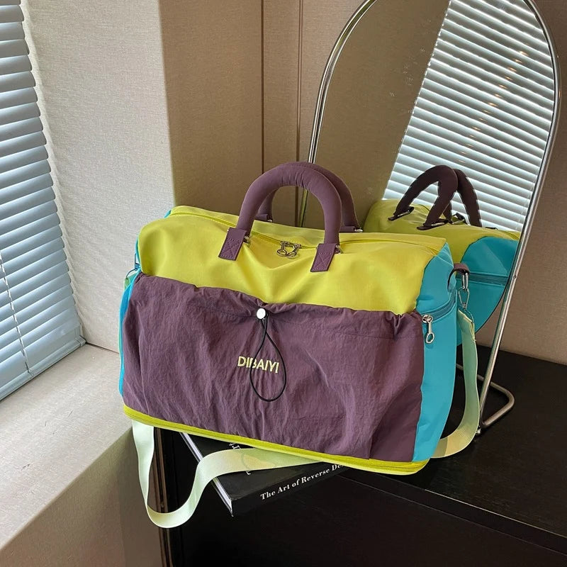 Duffel Bag Spacious Water-Resistant Padded Handles & Adjustable Strap