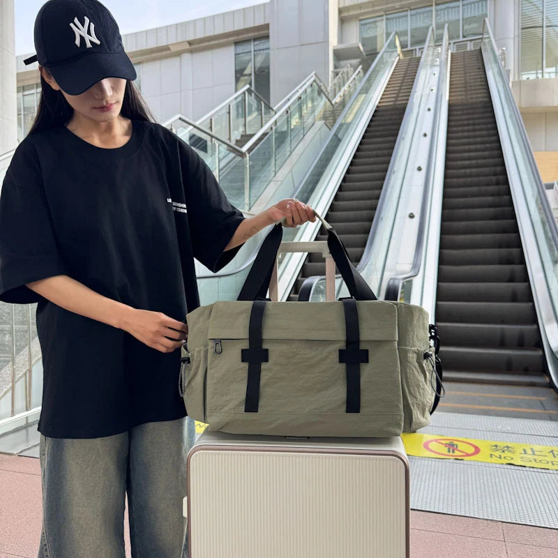 Duffel Bag Spacious Water-Resistant Padded Handles & Adjustable Strap