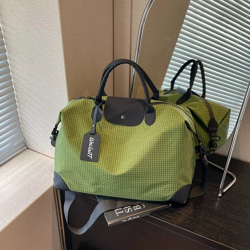 Duffel Bag Spacious Wear-Resistant Fabric Handles & Adjustable Strap