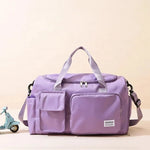 Duffel Bag Water-Repellent With Separate Shoe Compartment & Multiple Pockets