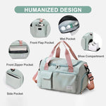 Duffel Bag Water-Repellent With Separate Shoe Compartment & Multiple Pockets