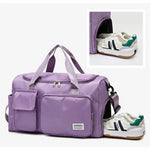 Duffel Bag Water-Repellent With Separate Shoe Compartment & Multiple Pockets