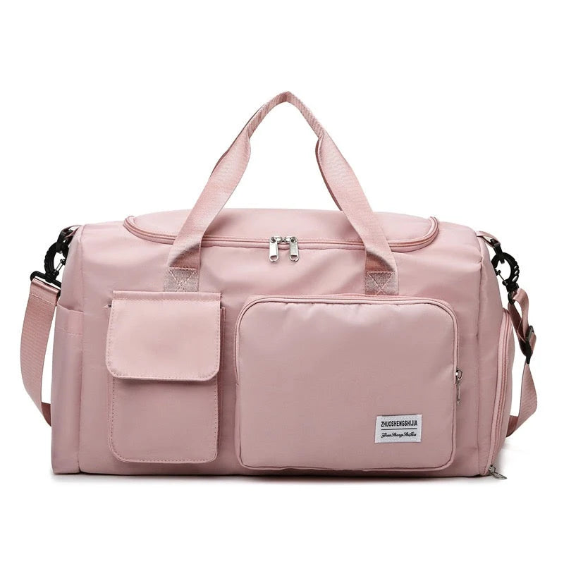 Duffel Bag Water-Repellent With Separate Shoe Compartment & Multiple Pockets