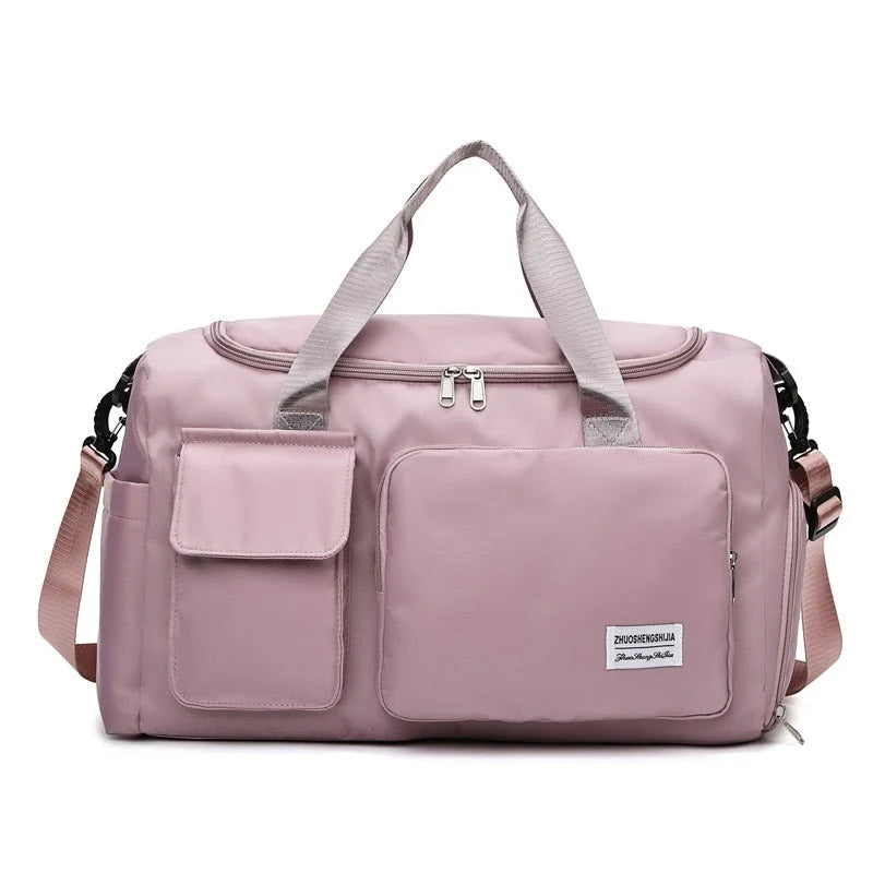 Duffel Bag Water-Repellent With Separate Shoe Compartment & Multiple Pockets