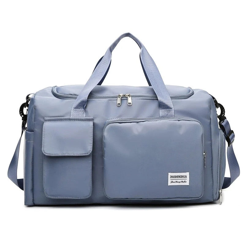 Duffel Bag Water-Repellent With Separate Shoe Compartment & Multiple Pockets