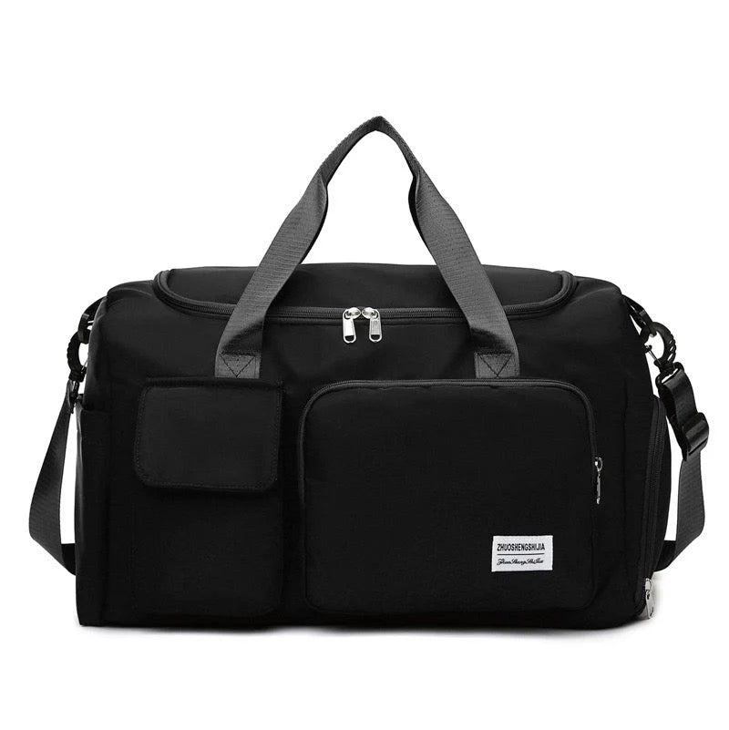 Duffel Bag Water-Repellent With Separate Shoe Compartment & Multiple Pockets