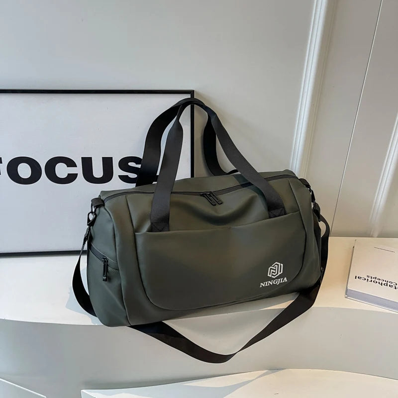 Duffel Bag Water-Resistant Durable Multiple Pockets & Padded Strap