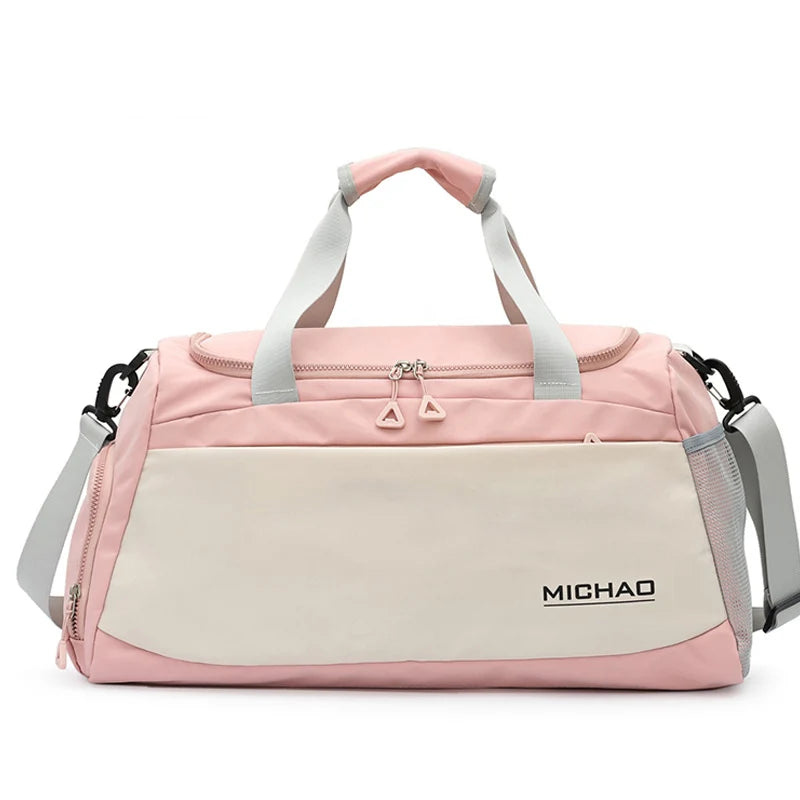 Duffel Bag Water-Resistant Multi-Compartment Adjustable Strap & Padded Handles