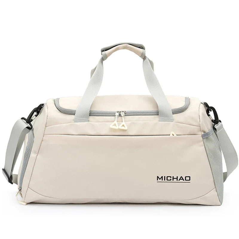 Duffel Bag Water-Resistant Multi-Compartment Adjustable Strap & Padded Handles