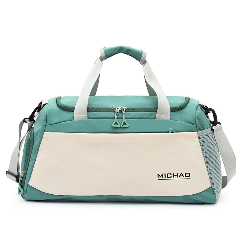 Duffel Bag Water-Resistant Multi-Compartment Adjustable Strap & Padded Handles