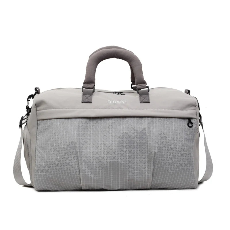 Duffel Bag Water-Resistant Multi-Compartment Padded Handles & Detachable Strap