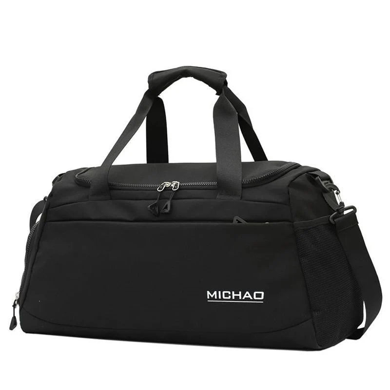 Duffel Bag Water-Resistant Multi-Pocket Padded Handles & Adjustable Strap