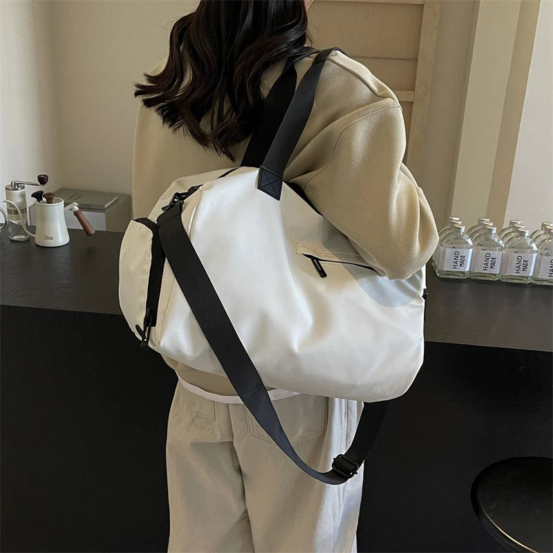 Duffel Bag Water-Resistant Multiple Compartments & Adjustable Shoulder Strap