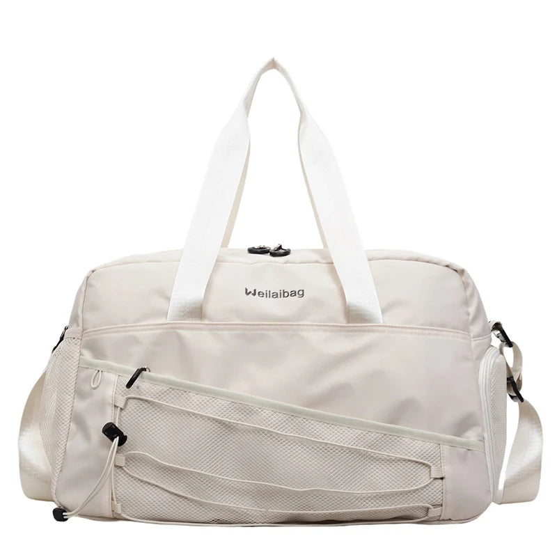 Duffel Bag Water-Resistant Multiple Pockets Adjustable Shoulder Strap
