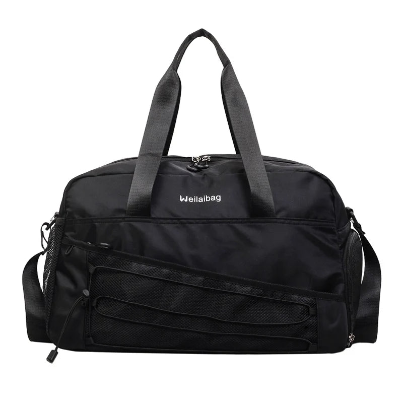 Duffel Bag Water-Resistant Multiple Pockets Adjustable Shoulder Strap